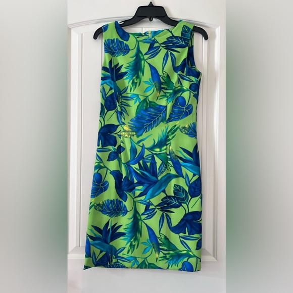 John Roberts Dresses & Skirts - Vintage John Roberts Womens Size 6 Hawaiian Tropical Green & Blue Vacation Dress